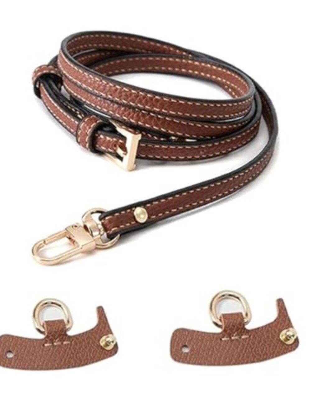 Leather Purse Straps Crossbody Bag Replacement Adjustable Set of 3